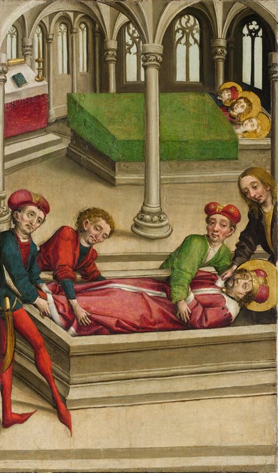 De begrafenis van Sint Wenceslas door Master of Eggenburg
