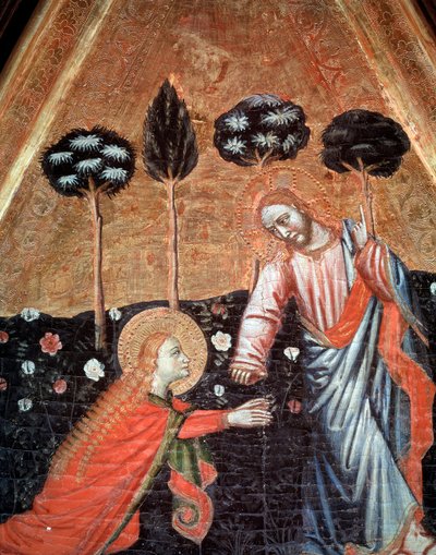 Noli me tangere (Raak me niet aan) Detail door Master of Estopiñán