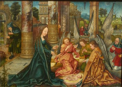 De Geboorte van Christus, ca. 1510 door Master of Frankfurt