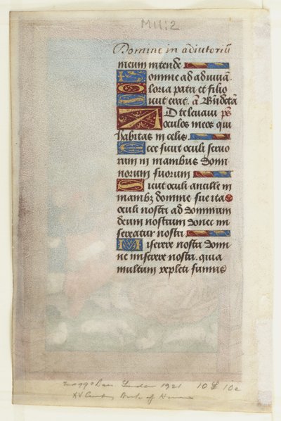 Aankondiging aan de herders, uit een getijdenboek, c.1485 door Master of Guillaume Lambert