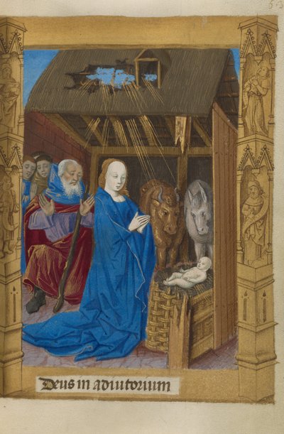 De Geboorte door Master of Guillaume Lambert