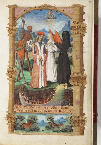 Allegorie van de Dood Getijdenboek, c. 1510 door Master of Jacques de Besançon