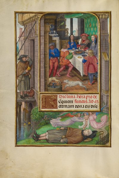 Het Feest van Dives door Master of James IV of Scotland