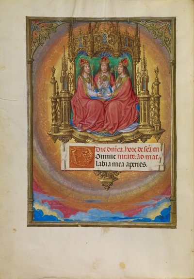 De heilige Drie-eenheid door Master of James IV of Scotland