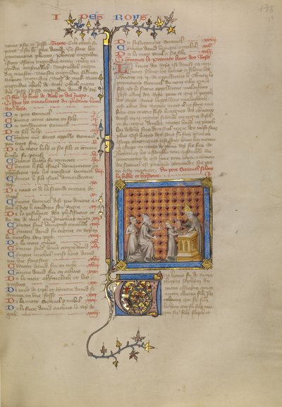 Samuël voor Eli de priester door Master of Jean de Mandeville