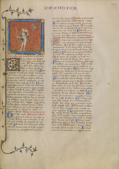 De dwaas en een demon door Master of Jean de Mandeville