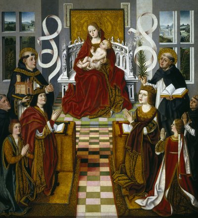 De Madonna van de Katholieke Monarchen, 1491-1493 door Master of Madonna of the Catholic Monarchs