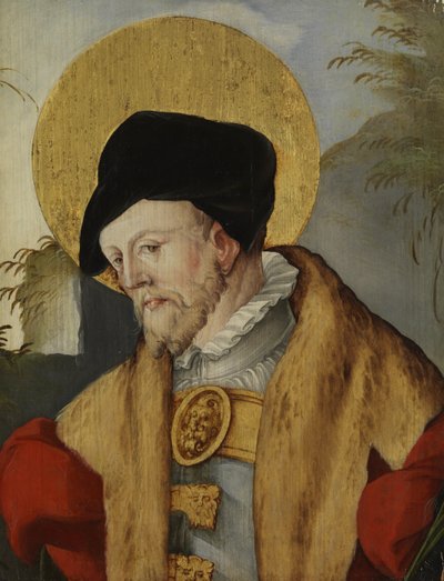 Borstbeeld van een heilige door Master of Messkirch