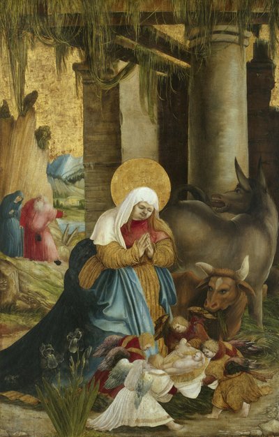 De geboorte van Christus, 1507-10 door Master of Pulkau