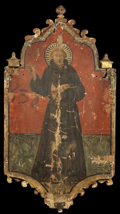Sint Franciscus (verso) door Master of Roncaiette (attr. to)