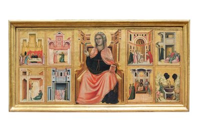 Sint Cecilia en verhalen uit haar leven door Master of Saint Cecilia