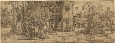 Scènes uit het leven van de verloren zoon door Master of Saint Christopher