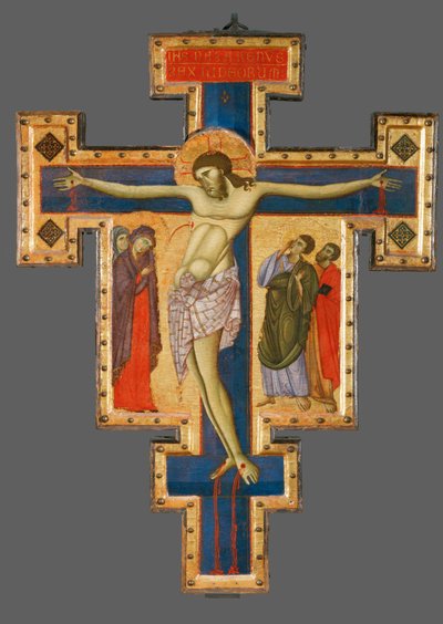 Kruisbeeld, uit Umbrië, tweede helft 13e ... door Master of Saint Francis of Assisi