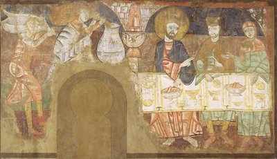 De Bruiloft te Kana, c.1150 door Master of San Baudelio de Berlanga