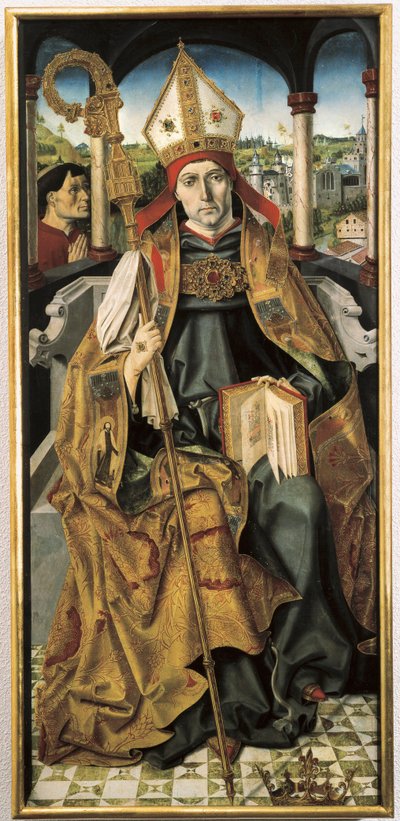 Portret van San Ludovico di Tolosa door Master of San Ildefonso