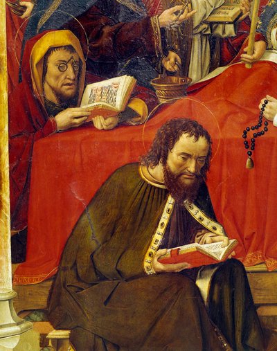 De dood van de Maagd (detail) door Master of Santa Maria del Campo