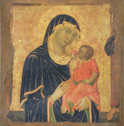 Madonna en kind door Master of Santa Maria di Castello