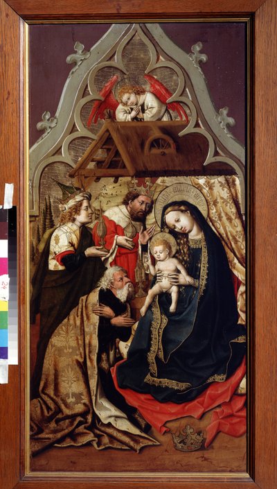 De Aanbidding der Wijzen door Master of Schloss Lichtenstein