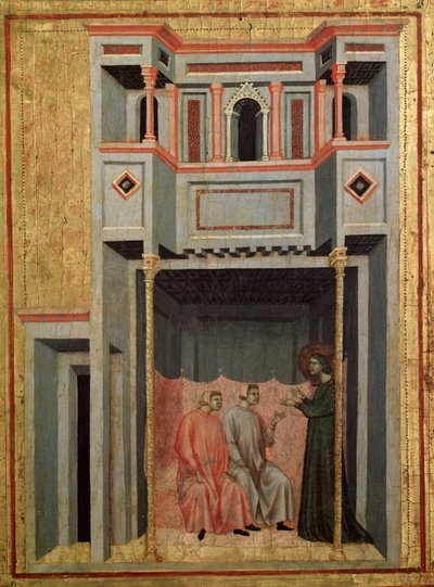 Cyclus van het leven van St. Cecilia (detail) door Master of St. Cecilia