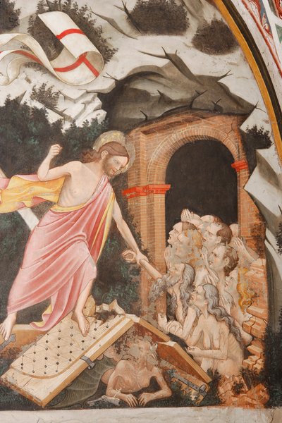 Opstanding en Neerdaling in Limbo (detail) door Master of Vignola