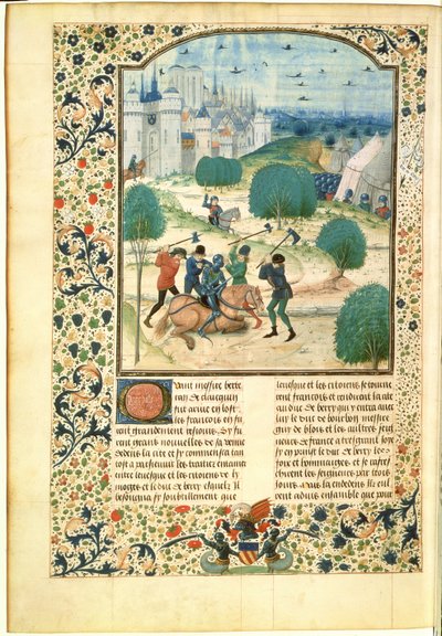 MS Fr 87 Miniatuur uit Volume II van de Kroniek van Engeland geschreven door Jean de Wavrin, Heer van Forestel door Master of Wavrin