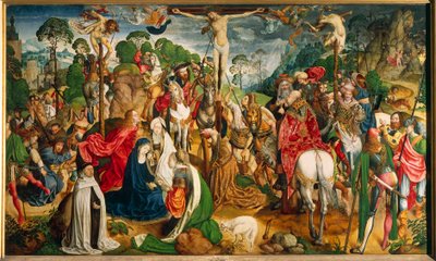 Altaarstuk met de Passie van Christus door Master of the Aachen Altar