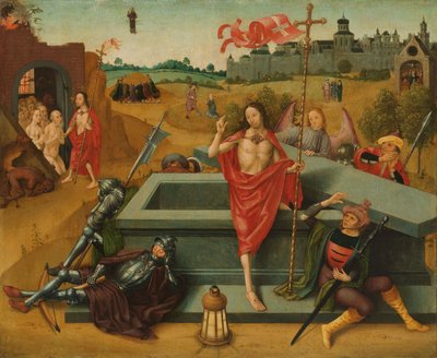 Opstanding van Christus, c. 1485-1500 door Master of the Amsterdam Death of the Virgin