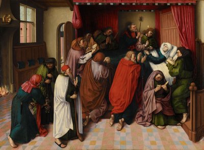 De dood van de Maagd, c.1500 door Master of the Amsterdam Death of the Virgin