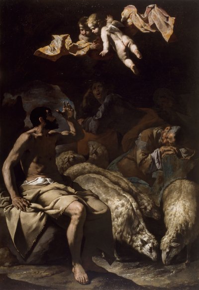 De Engel Verschijnt aan de Herders, 1600-50 door Master of the Annunciation to the Shepherds