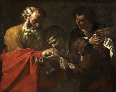 De terugkeer van de verloren zoon, ca.1630-50 door Master of the Annunciation to the Shepherds
