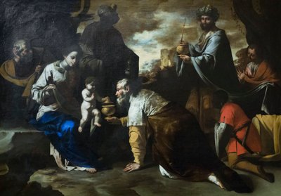 De aanbidding van de wijzen door Master of the Annunciation to the Shepherds