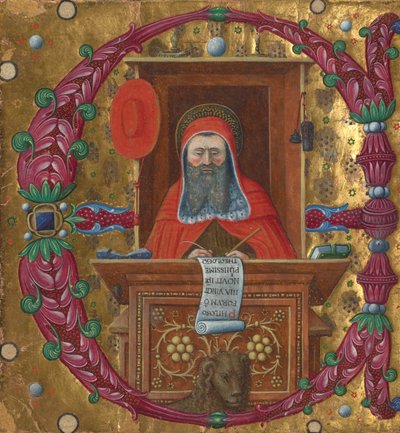 Knippen uit een koorboek door Master of the Birago Hours