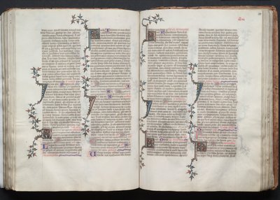 Het Gotha Missaal: Fol. 100r, Tekst door Master of the Boqueteaux