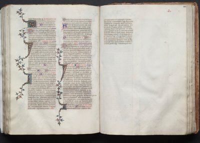 Het Gotha Missaal: Fol. 102r, Tekst, ca. 1375 door Master of the Boqueteaux