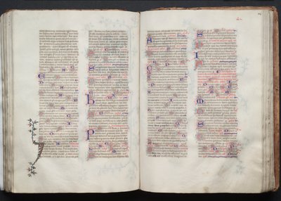 Het Gotha Missaal: Fol. 103v, Tekst, c. 1375 door Master of the Boqueteaux