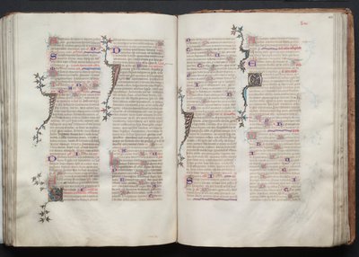 Het Gotha Missaal: Fol. 105r, Tekst, ca. 1375 door Master of the Boqueteaux