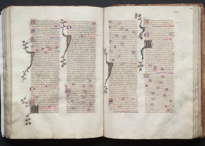 Het Gotha Missaal: Fol. 106r, Tekst, ca. 1375 door Master of the Boqueteaux