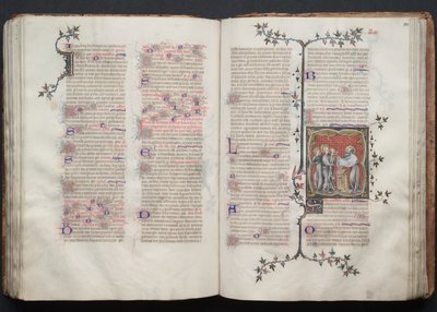 Het Gotha Missaal: Fol. 107v, Tekst, ca. 1375 door Master of the Boqueteaux