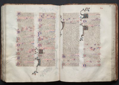 Het Gotha Missaal: Fol. 111r, Tekst, ca. 1375 door Master of the Boqueteaux