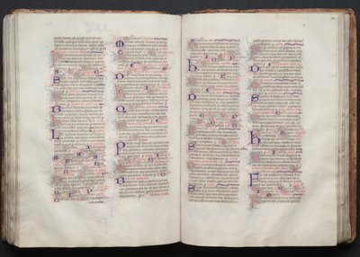 Het Gotha Missaal: Fol. 111v, Tekst, ca. 1375 door Master of the Boqueteaux