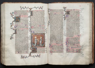 Het Gotha Missaal: Fol. 115r, Tekst, ca. 1375 door Master of the Boqueteaux