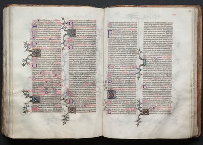 Het Gotha Missaal: Fol. 119r, Tekst, ca. 1375 door Master of the Boqueteaux