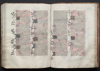 Het Gotha Missaal: Fol. 122r, Tekst, ca. 1375 door Master of the Boqueteaux