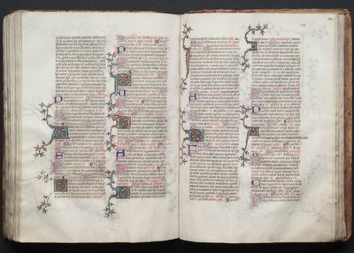 Het Gotha Missaal: Fol. 124r, Tekst, ca. 1375 door Master of the Boqueteaux