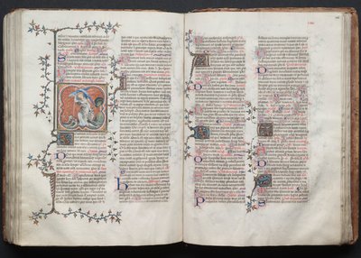 Het Gotha Missaal: Fol. 124v, De Aartsengel Michaël, ca. 1375 door Master of the Boqueteaux