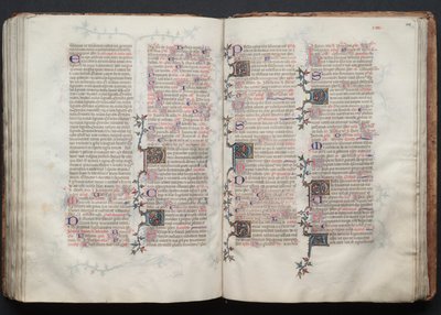 The Gotha Missal: Fol. 128r, Tekst, ca. 1375 door Master of the Boqueteaux