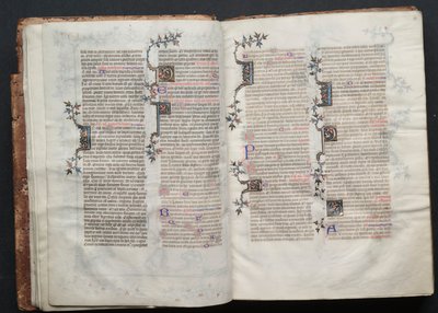 Het Gotha Missaal: Fol. 12r, Tekst, ca. 1375 door Master of the Boqueteaux