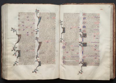 Het Gotha Missaal: Fol. 130r, Tekst, ca. 1375 door Master of the Boqueteaux