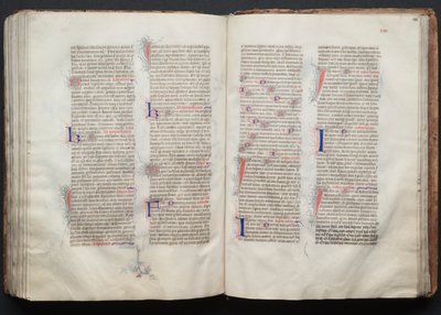 Het Gotha Missaal: Fol. 130v, Tekst, ca. 1375 door Master of the Boqueteaux