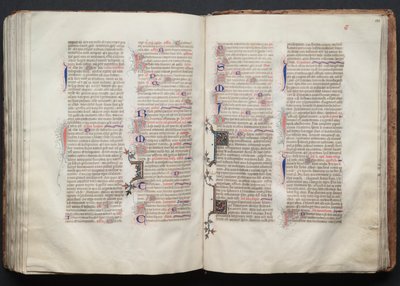 Het Gotha Missaal: Fol. 132r, Tekst, ca. 1375 door Master of the Boqueteaux